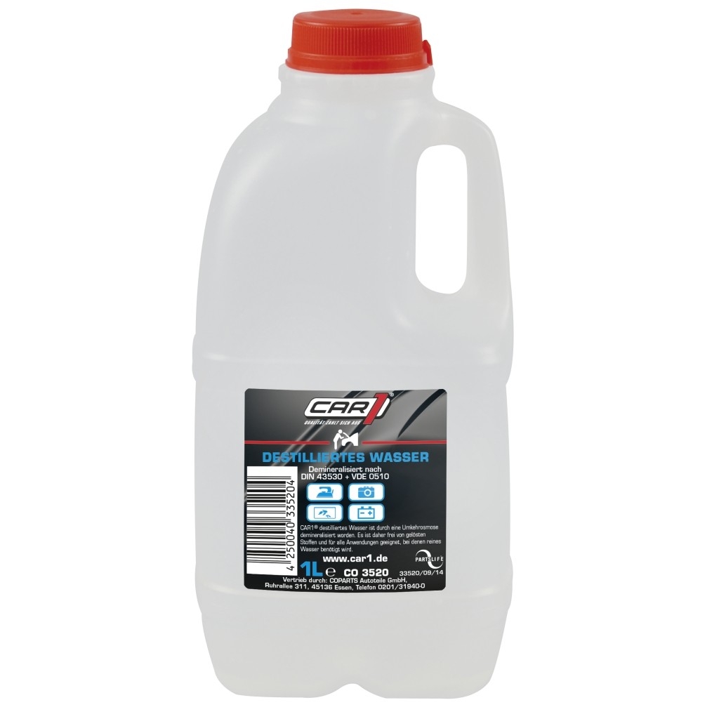 Bild von CAR1-Destilliertes Wasser - 1 ltr. (VPE=1 Stück)
